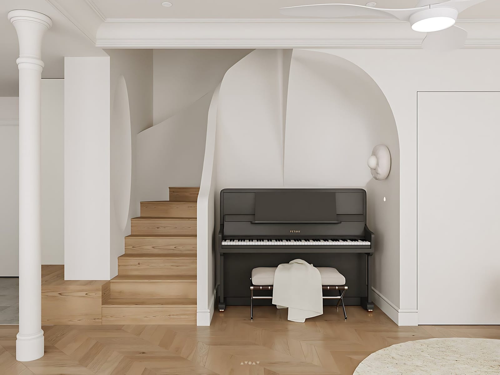 Afinação de Piano Antigo — detalhe do instrumento durante o atendimento